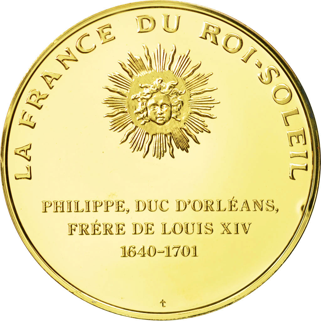 Francja, Medal, Monsieur, Frère du Roi, Undated, MS(63), Vermeil