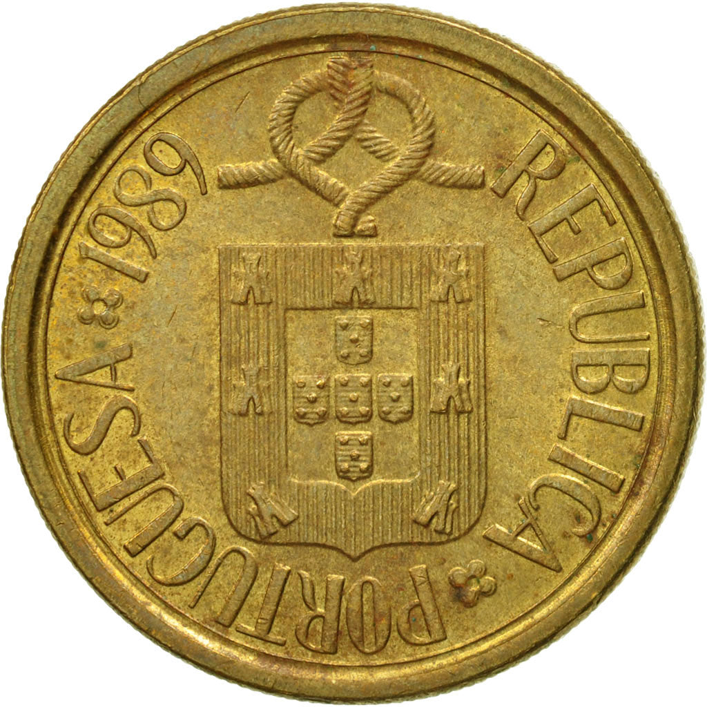 Monnaie, Portugal, 10 Escudos, 1989, SUP+, Nickel-brass, KM:633