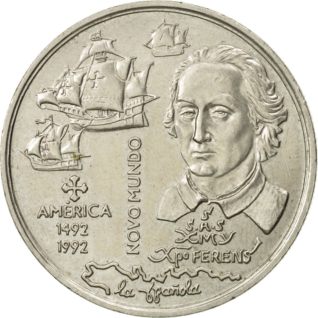 Coin, Portugal, 200 Escudos, 1992, MS(60-62), Copper-nickel, KM:660