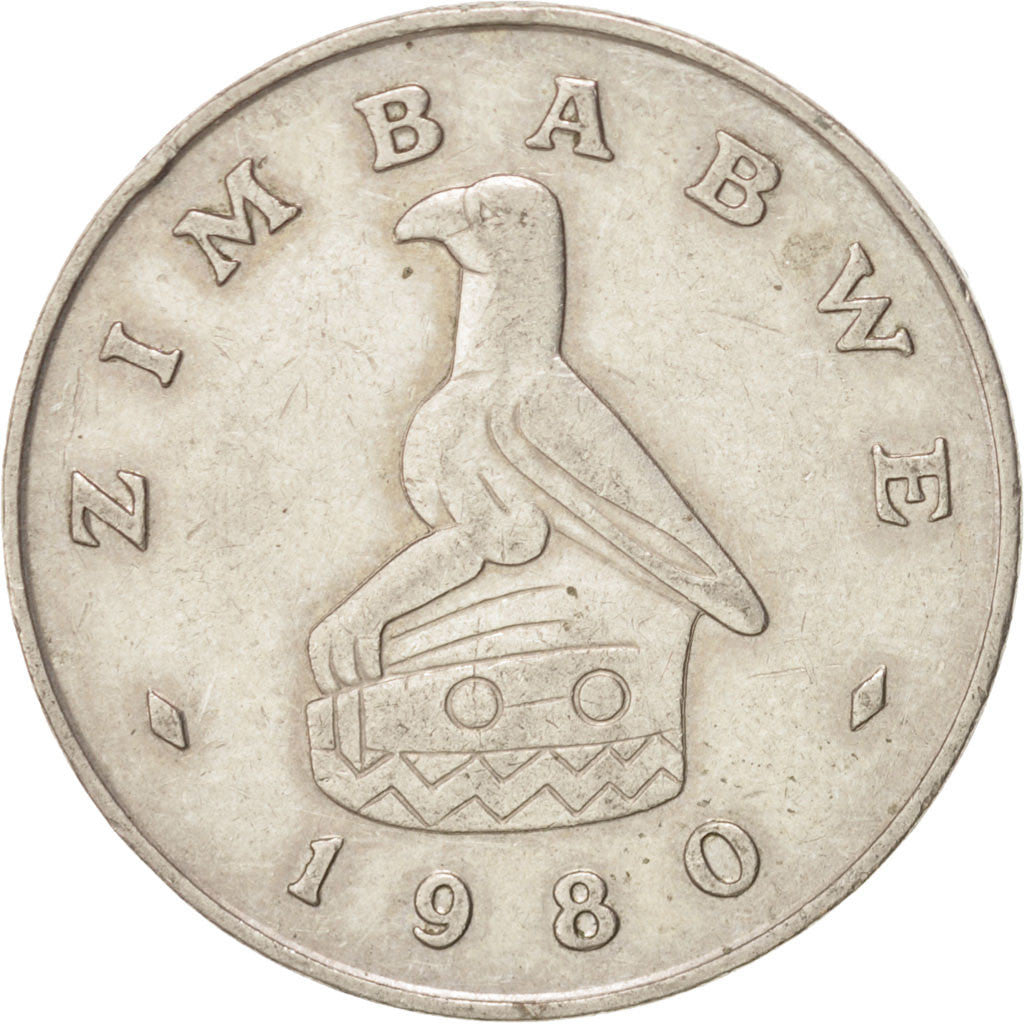 Moneta, Zimbabwe, 50 Cents, 1980, BB, Rame-nichel, KM:5