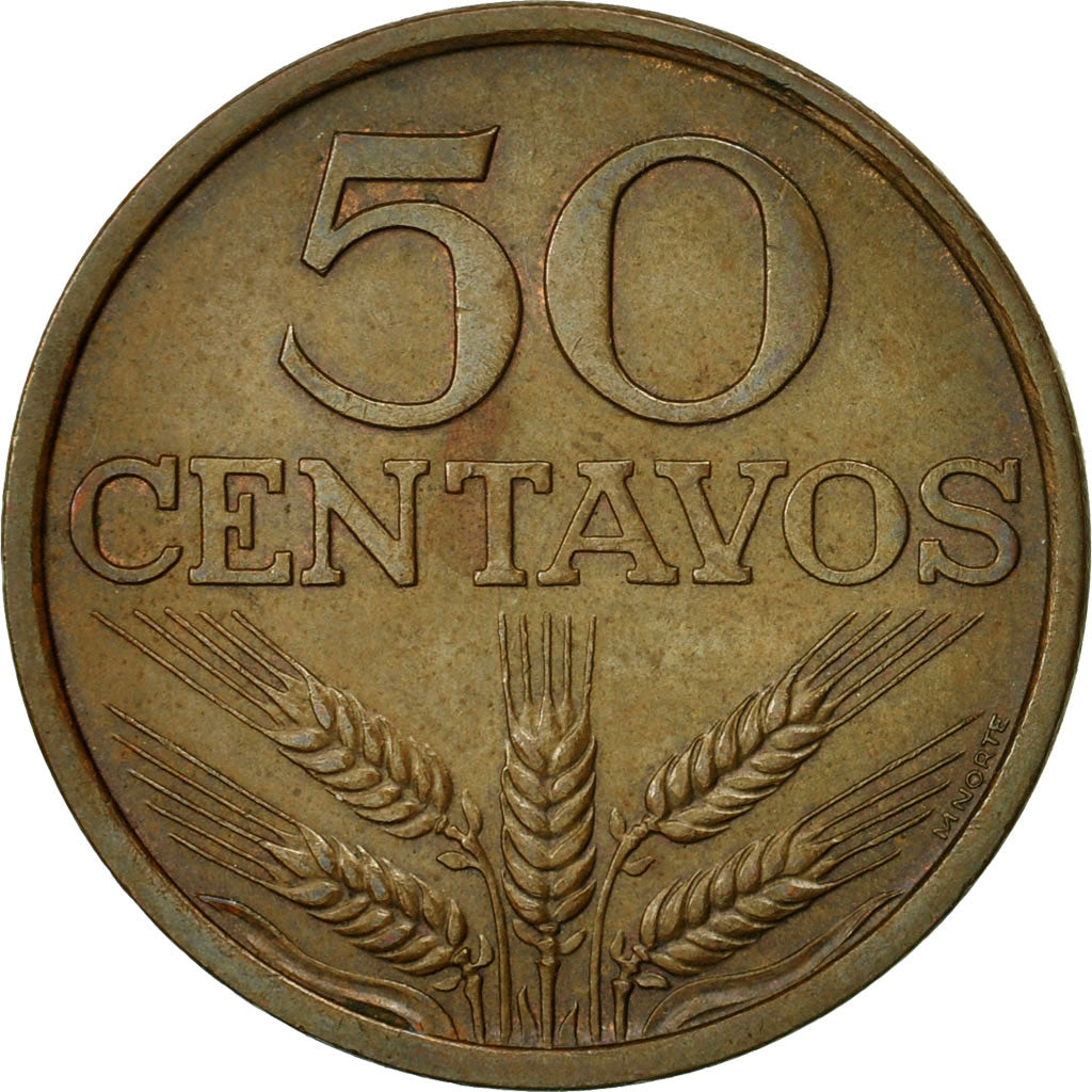 Coin, Portugal, 50 Centavos, 1979, AU(55-58), Bronze, KM:596
