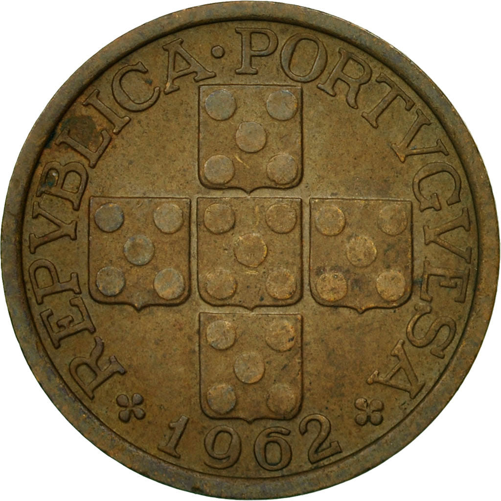 Moneda, Portugal, 10 Centavos, 1962, MBC, Bronce, KM:583