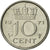 Moneda, Países Bajos, Juliana, 10 Cents, 1971, EBC+, Níquel, KM:182