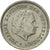 Coin, Netherlands, Juliana, 10 Cents, 1965, MS(60-62), Nickel, KM:182