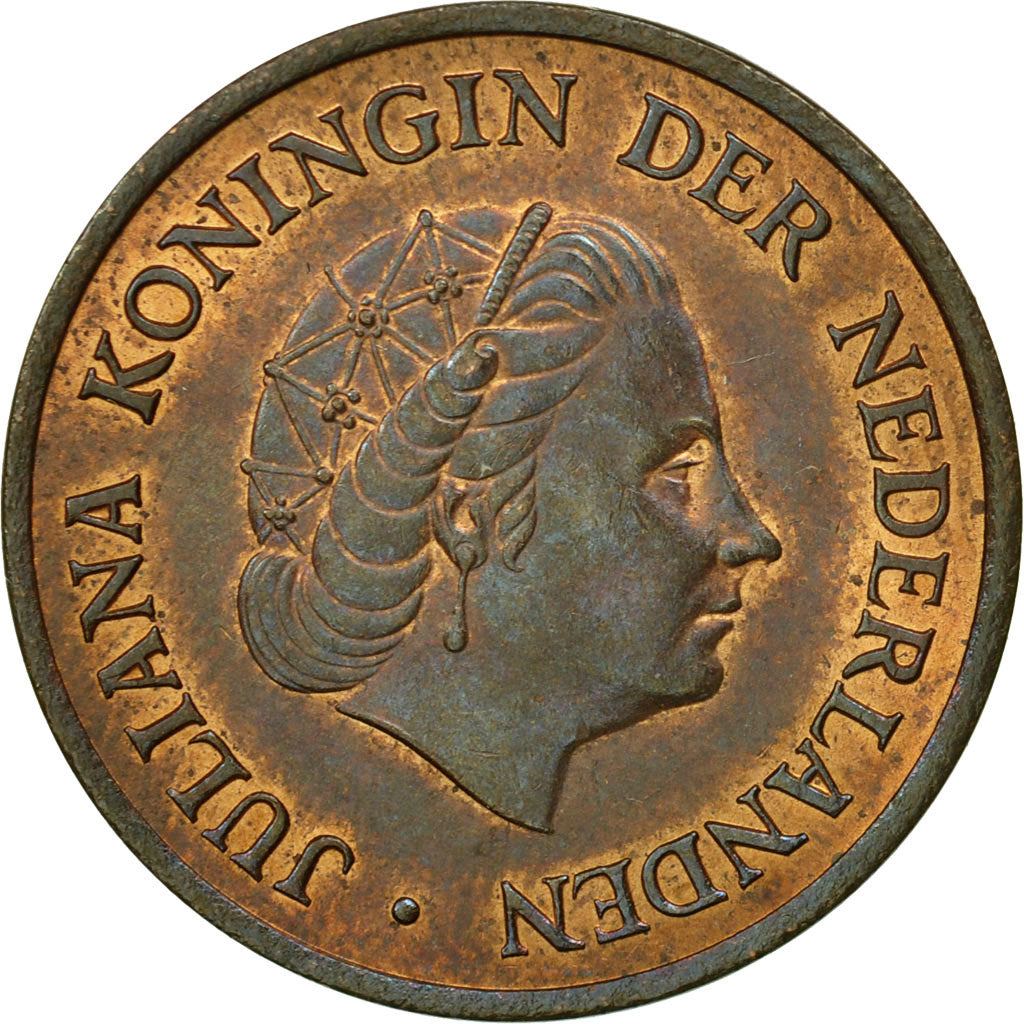 Coin, Netherlands, Juliana, 5 Cents, 1976, AU(55-58), Bronze, KM:181