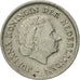 Coin, Netherlands, Juliana, 10 Cents, 1959, AU(55-58), Nickel, KM:182