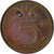 Moneta, Holandia, Juliana, 5 Cents, 1965, AU(50-53), Bronze, KM:181