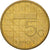 Moneda, Países Bajos, Beatrix, 5 Cents, 1990, MBC+, Bronce, KM:202