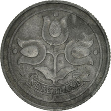 Netherlands, Wilhelmina I, 10 Cents, 1943, AU(50-53), Zinc, KM:173