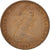 Moneta, Nowa Zelandia, Elizabeth II, Cent, 1967, AU(50-53), Bronze, KM:31.1