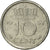 Moneda, Países Bajos, Wilhelmina I, 10 Cents, 1948, MBC, Níquel, KM:177