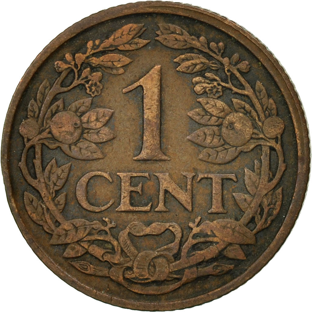 Coin, Netherlands, Wilhelmina I, Cent, 1928, EF(40-45), Bronze, KM:152