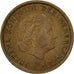 Moneda, Países Bajos, Juliana, Cent, 1962, MBC, Bronce, KM:180