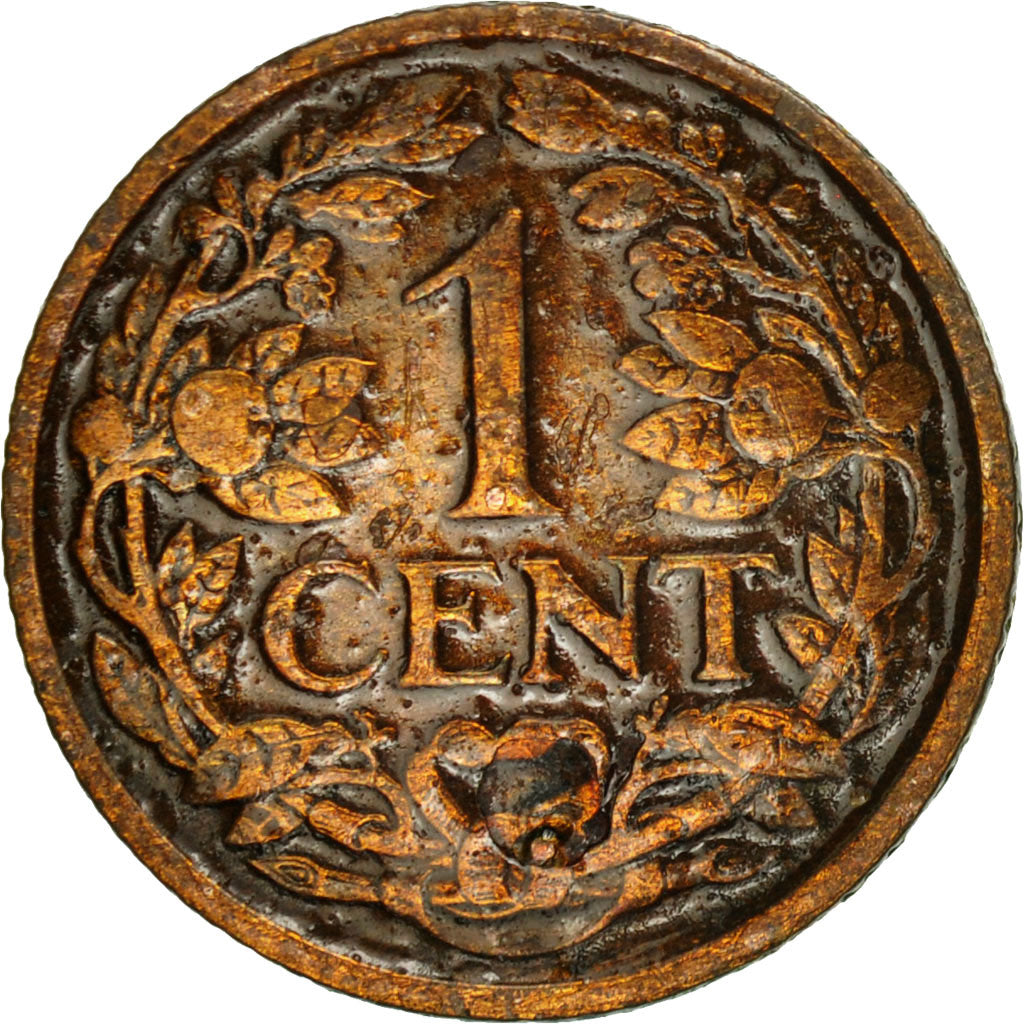 Coin, Netherlands, Wilhelmina I, Cent, 1921, EF(40-45), Bronze, KM:152