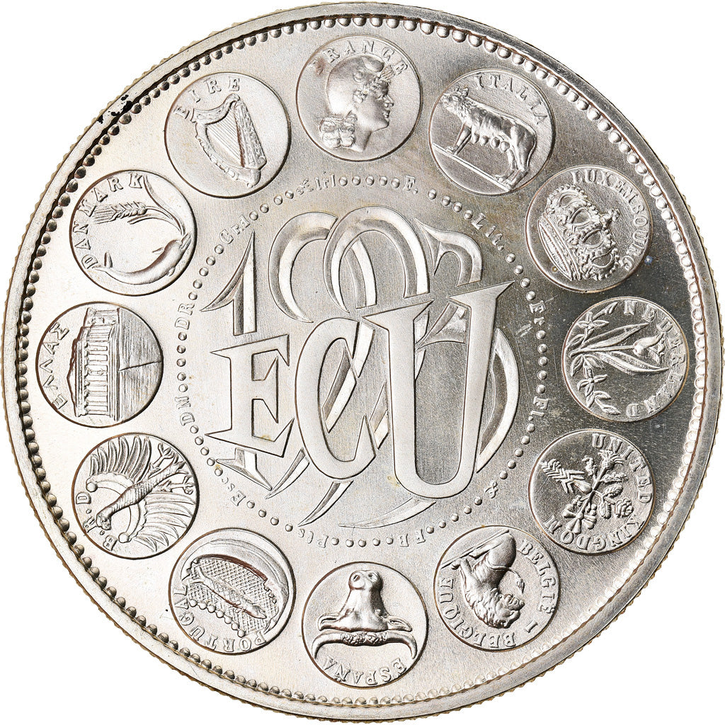 France, Medal, Ecu Europa, Marianne, Politics, Society, War, 1993, Rodier