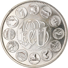 France, Medal, Ecu Europa, Marianne, Politics, Society, War, 1993, Rodier