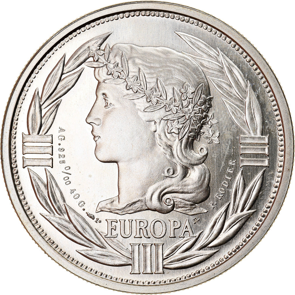 France, Medal, Ecu Europa, Marianne, Politics, Society, War, 1993, Rodier