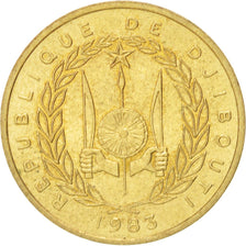 Gibuti, 10 Francs, 1983, Paris, SPL-, Alluminio-bronzo, KM:23