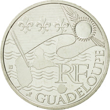 France, 10 Euro, Guadeloupe, 2010, MS(63), Silver, KM:1655