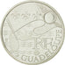 France, 10 Euro, Guadeloupe, 2010, MS(63), Silver, KM:1655