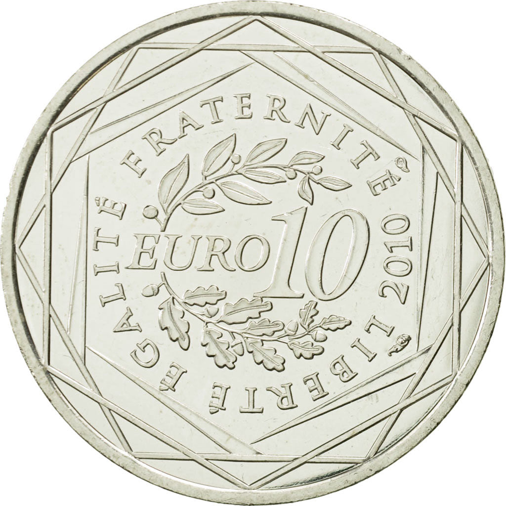 Coin, France, 10 Euro, Franche-Comté, 2010, MS(63), Silver, KM:1653