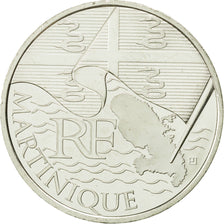 France, 10 Euro, Martinique, 2010, MS(63), Silver, KM:1662
