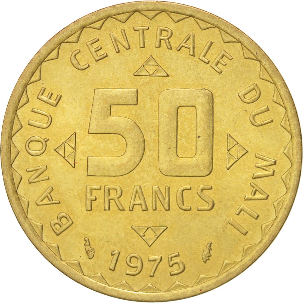 Mali 50 Francs 1975 Paris KM:9