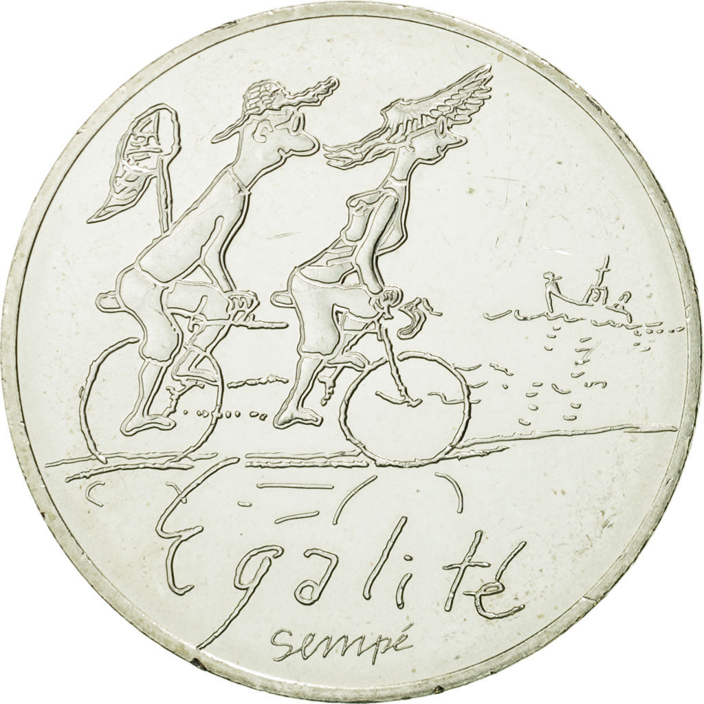 Coin, France, 10 Euro, Egalité Eté Sempé, 2014, MS(63), Silver