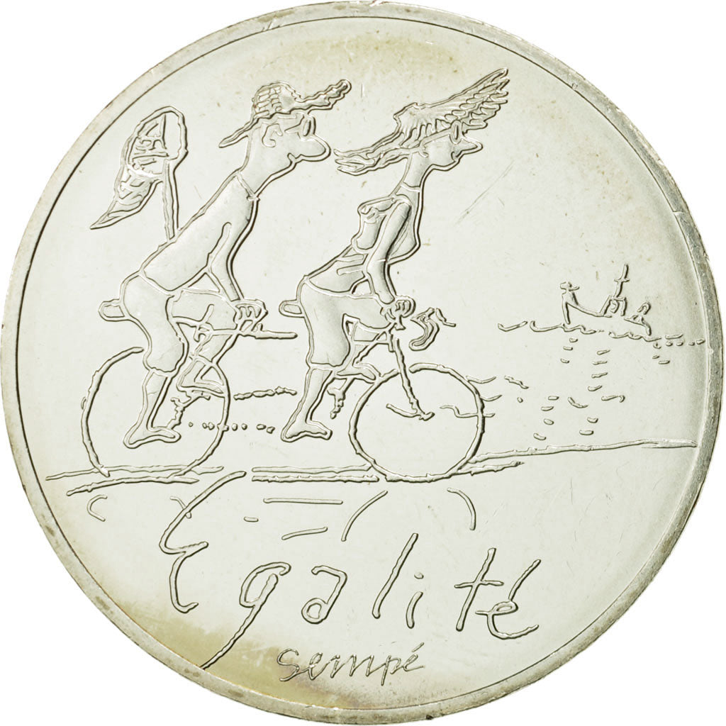 Coin, France, 10 Euro, Egalité Eté Sempé, 2014, MS(63), Silver