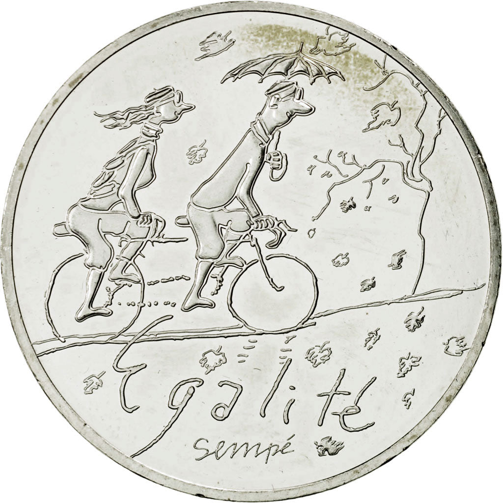Coin, France, 10 Euro, Egalité Automne Sempé, 2014, MS(63), Silver