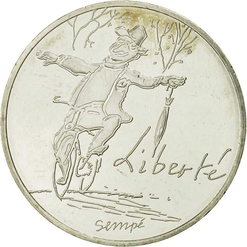 Coin, France, 10 Euro, Liberté Automne Sempé, 2014, MS(63), Silver