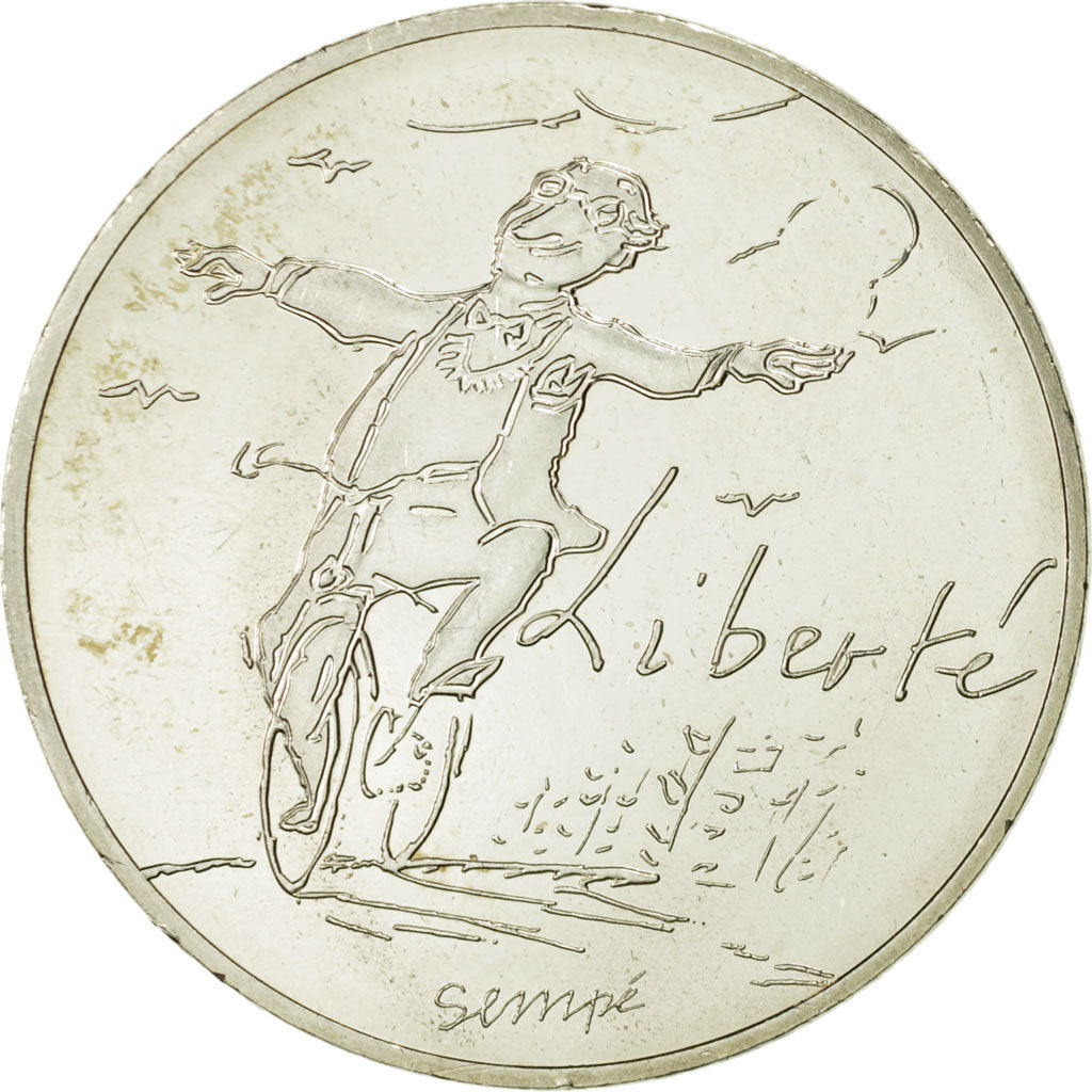 Coin, France, 10 Euro, Liberté Printemps Sempé, 2014, MS(63), Silver