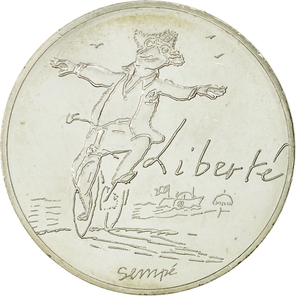Coin, France, 10 Euro, Liberté Eté Sempé, 2014, MS(63), Silver