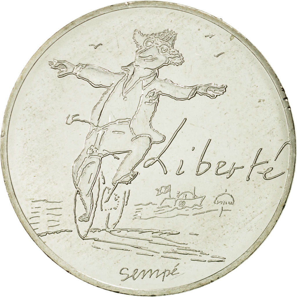 Coin, France, 10 Euro, Liberté Eté Sempé, 2014, MS(63), Silver