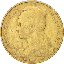 Monnaie, Madagascar, 20 Francs, 1953, Paris, TB, Aluminum-Bronze, KM:7