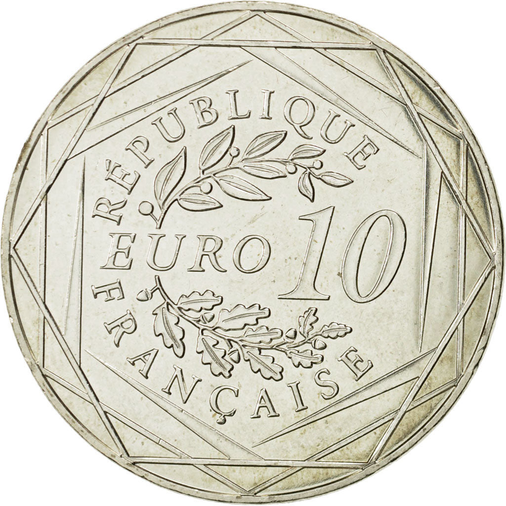 Coin, France, 10 Euro, Coq, 2014, MS(63), Silver