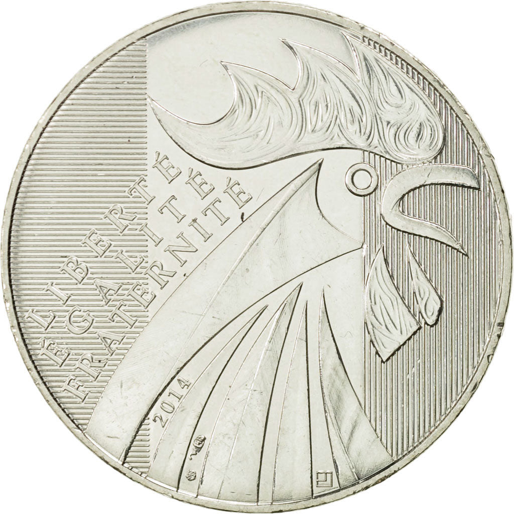 Coin, France, 10 Euro, Coq, 2014, MS(63), Silver