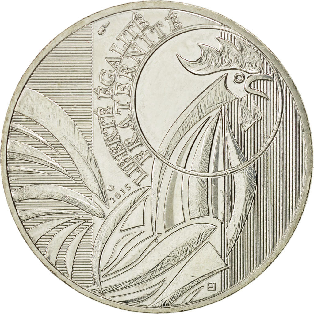 Coin, France, 10 Euro, Coq, 2015, MS(63), Silver