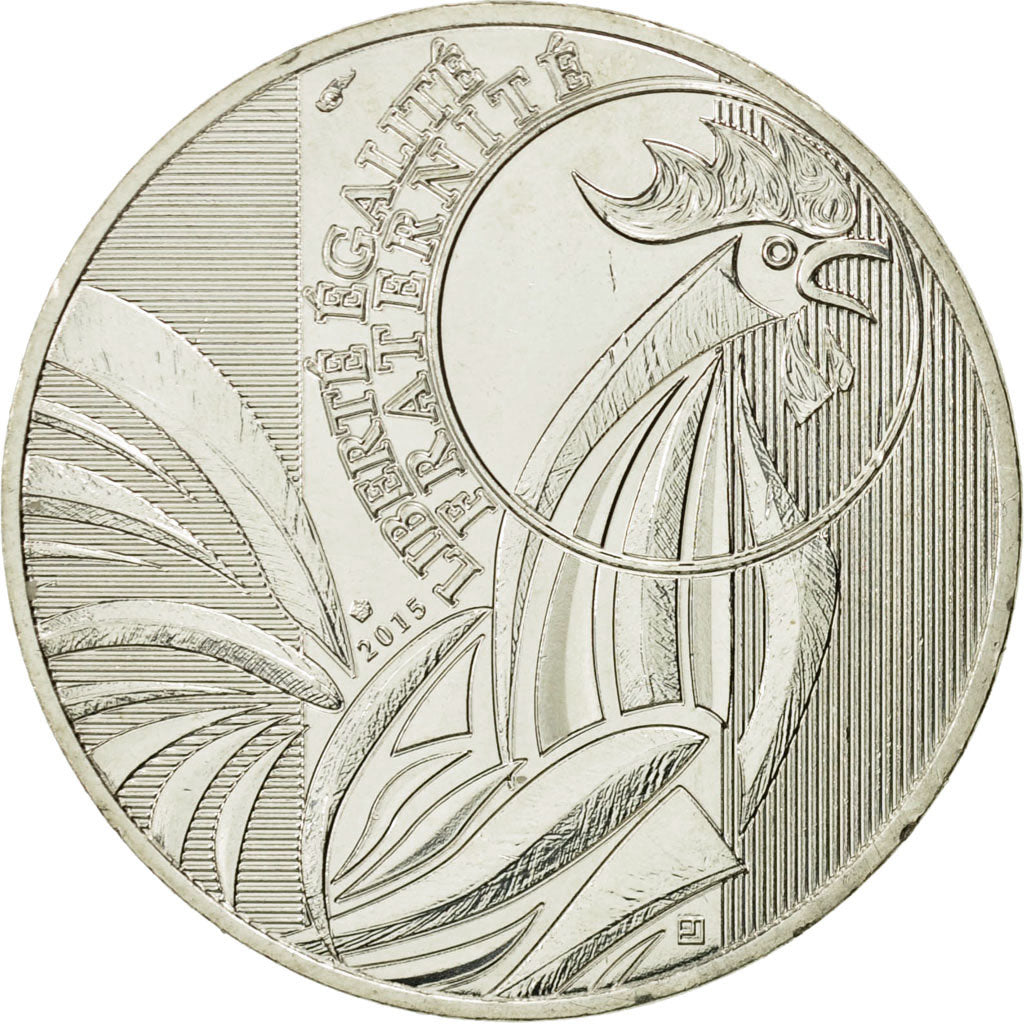 Coin, France, 10 Euro, Coq, 2015, MS(63), Silver