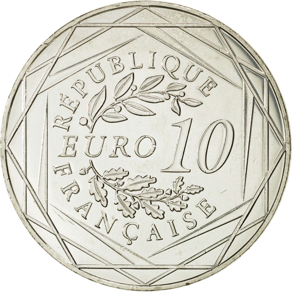 Coin, France, 10 Euro, Coq, 2015, MS(63), Silver