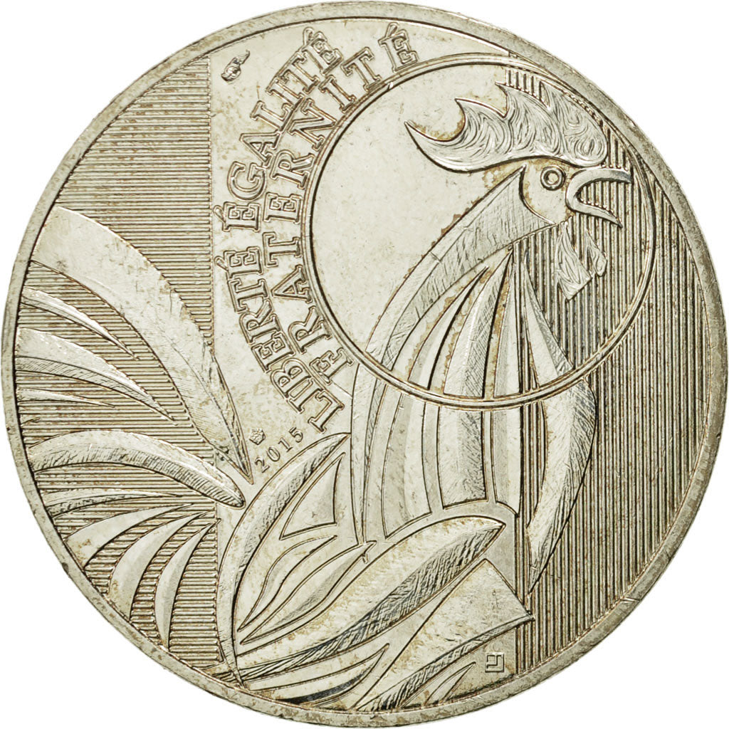 Coin, France, 10 Euro, Coq, 2015, MS(63), Silver