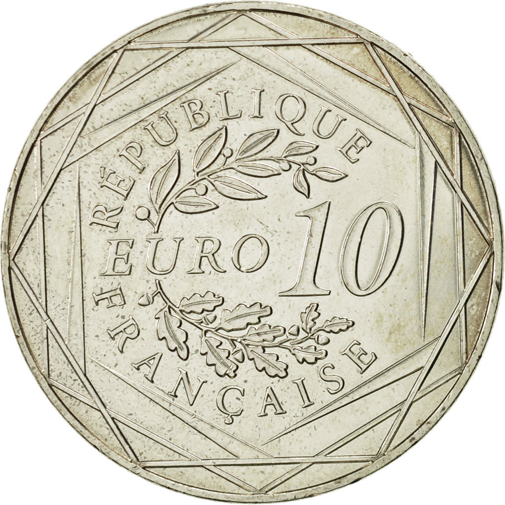 Coin, France, 10 Euro, Coq, 2015, MS(63), Silver