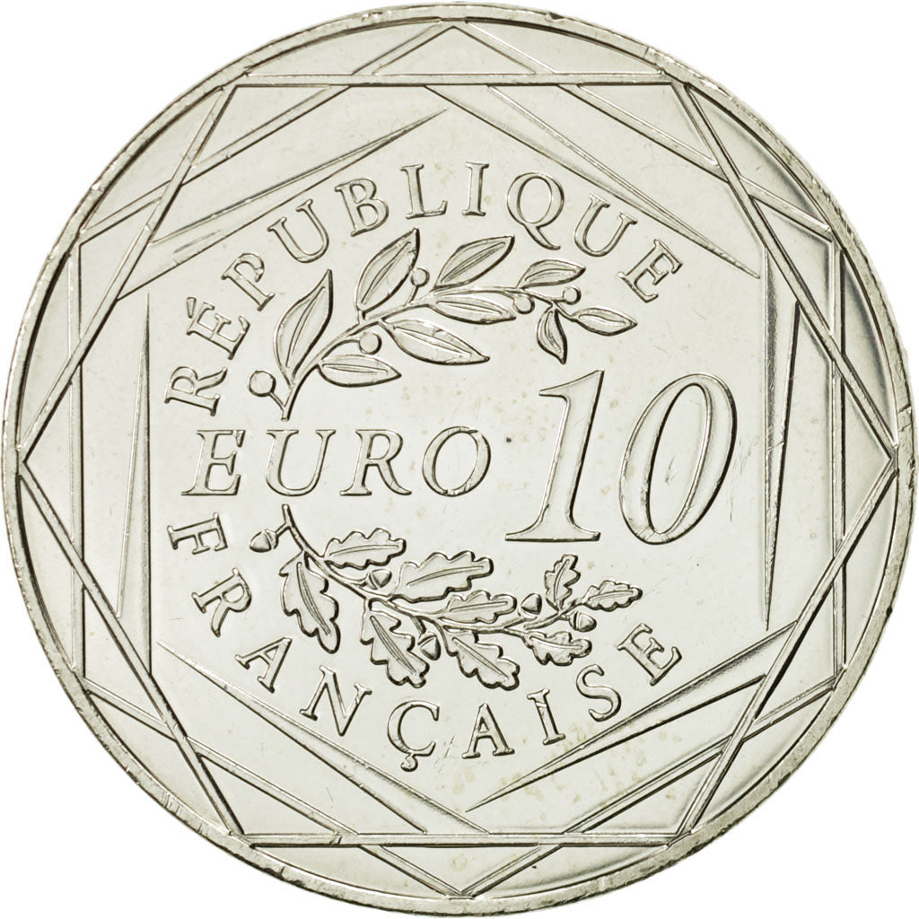 Coin, France, 10 Euro, Coq, 2015, MS(63), Silver