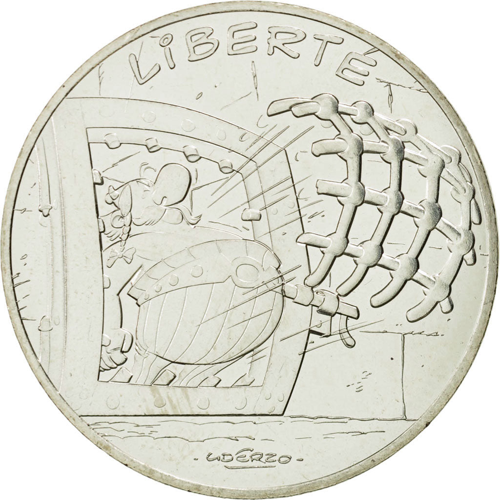 Coin, France, 10 Euro, Liberté, Obélix, 2015, MS(63), Silver
