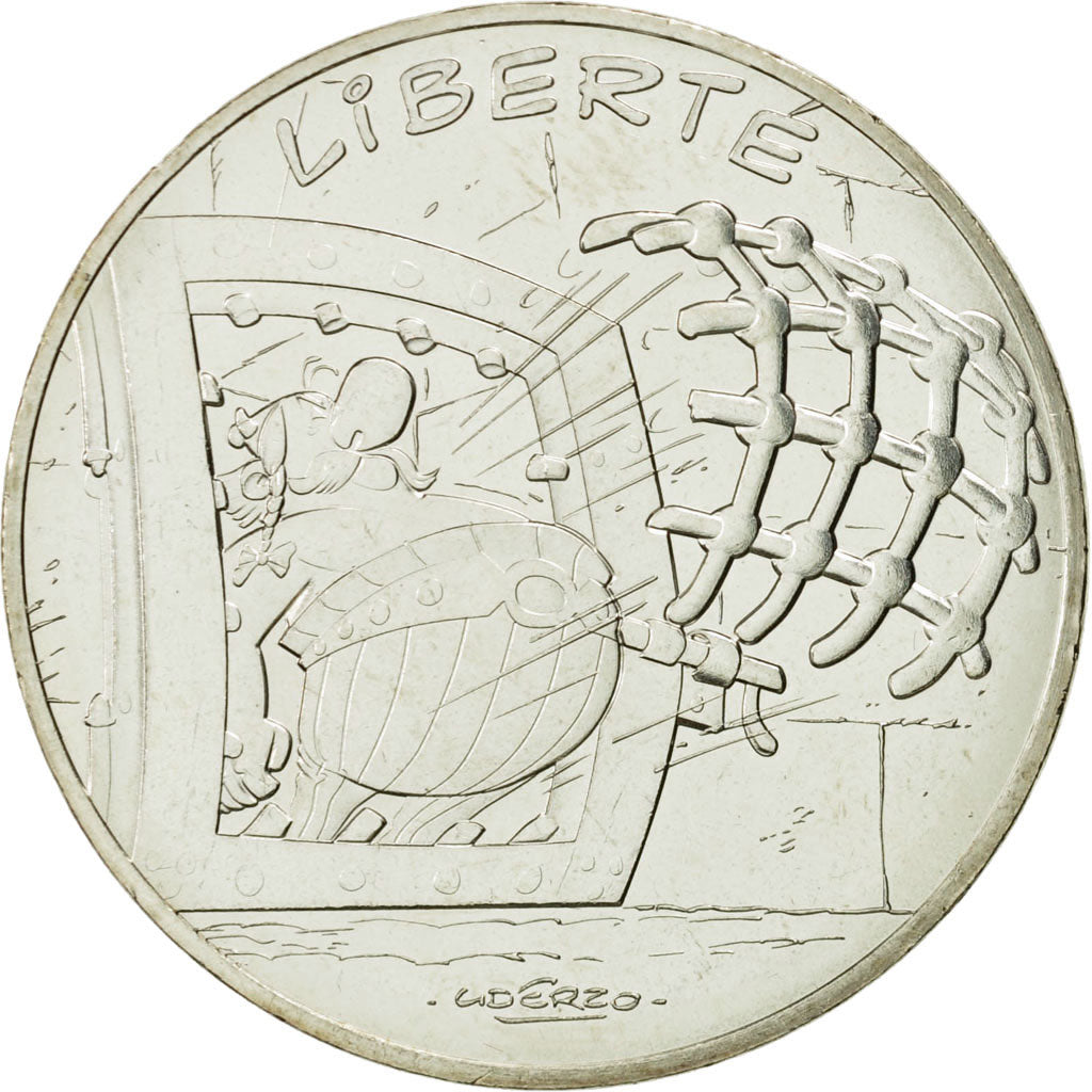 Coin, France, 10 Euro, Liberté, Obélix, 2015, MS(63), Silver