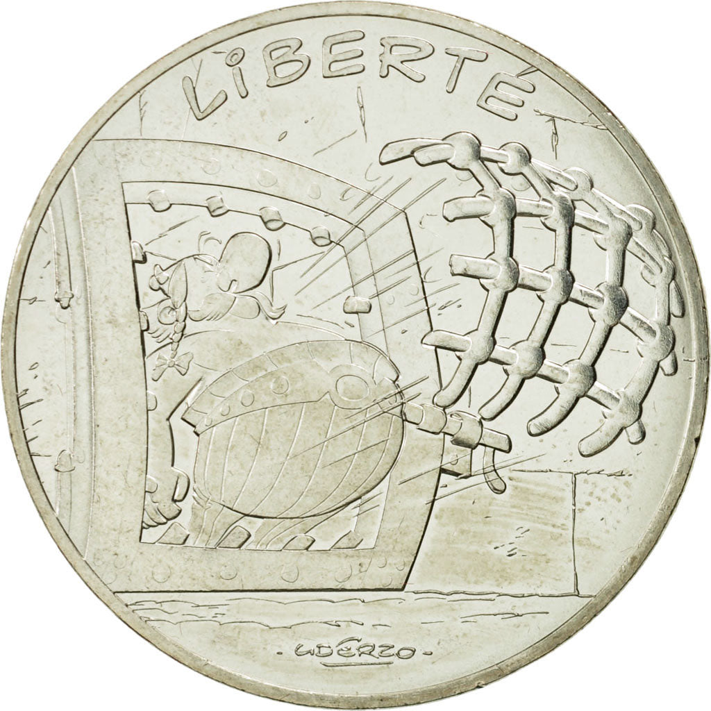 Coin, France, 10 Euro, Liberté, Obélix, 2015, MS(63), Silver