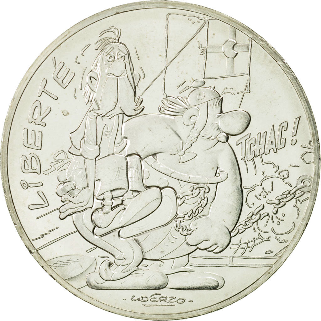 Coin, France, 10 Euro, Liberté Obélix chez les Bretons, 2015, MS(63), Silver