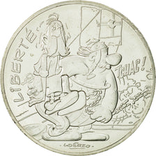 Coin, France, 10 Euro, Liberté Obélix chez les Bretons, 2015, MS(63), Silver