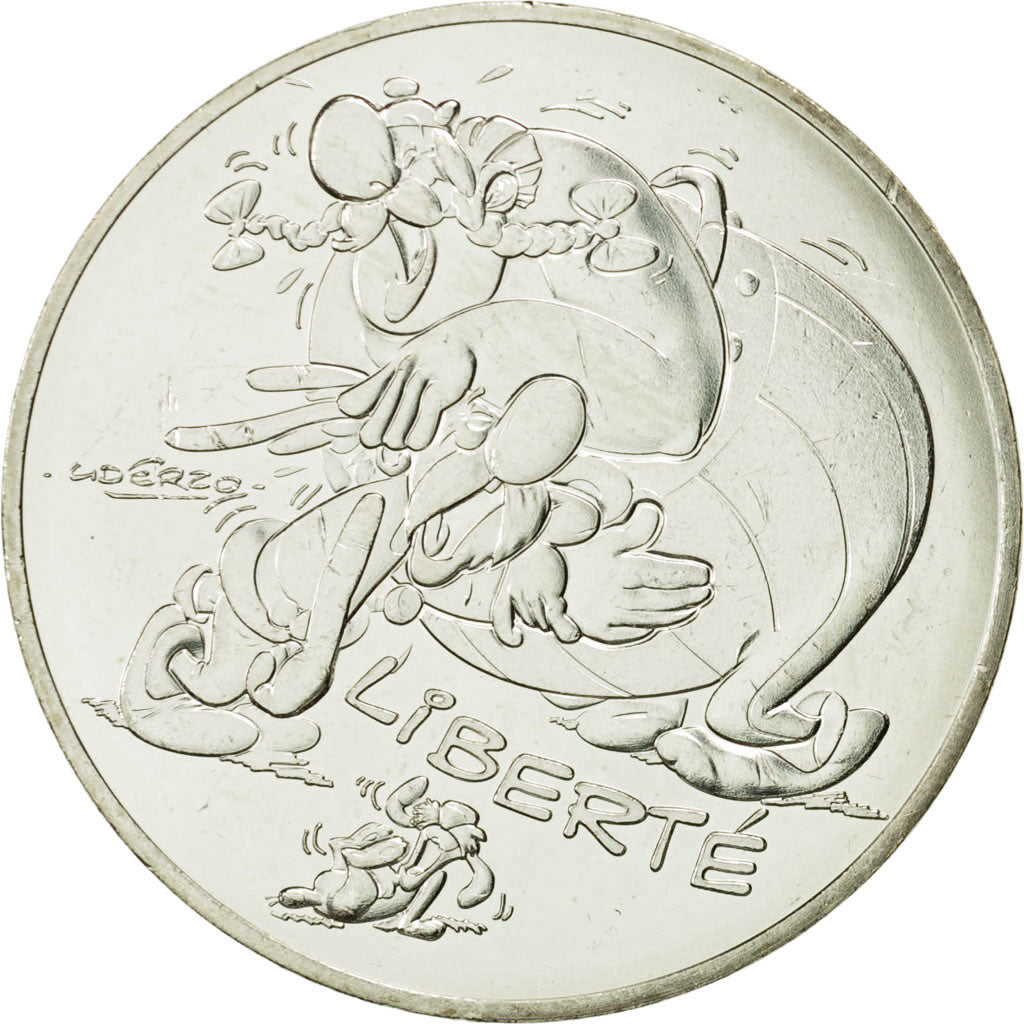 Monnaie, France, 10 Euro, Liberté Astérix, Obélix, 2015, SPL, Argent