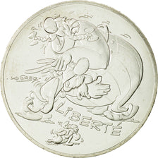 France, 10 Euro, Liberté Astérix, Obélix, 2015, MS(63), Silver